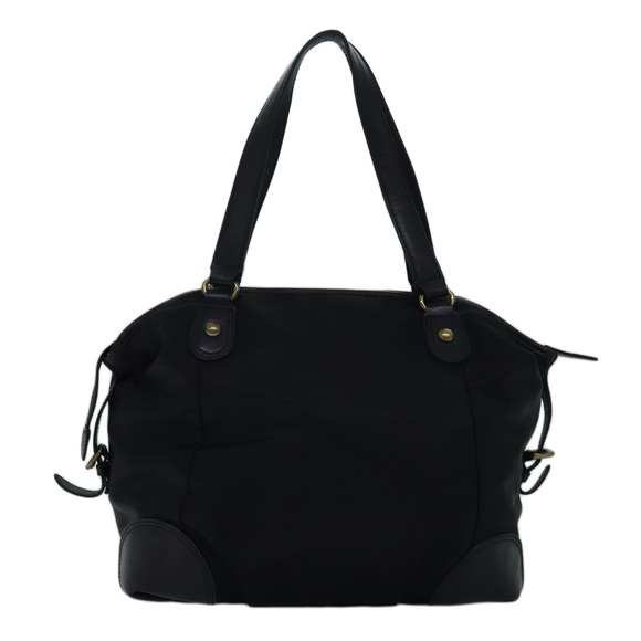 BURBERRY Blue Label Tote Bag Nylon Black Auth bs14565 - Picture 2 of 16